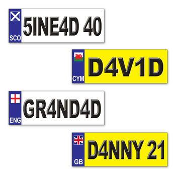 Personalised Number Plate Key Ring, 9 of 9