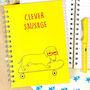 Clever Sausage Hardback Notebook, thumbnail 6 of 7