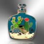 Desert Plants Cacti In Oxygen Tank Hard Enamel Lapel Pin Badge, Cactus Brooch, Birthday Gift For Gardener, thumbnail 3 of 8