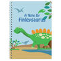 Personalised Dinosaur Notebook, thumbnail 1 of 4