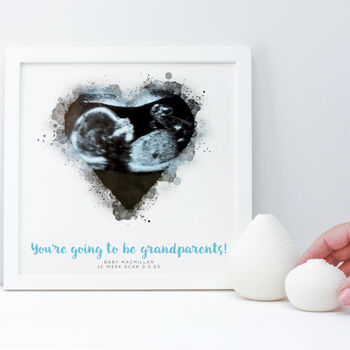 Personalised Baby Scan Framed Print, 4 of 6