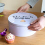Personalised Baked With Love By Cake Tin, thumbnail 2 of 3