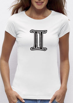 Ladies Zodiac Symbol Tshirt, 8 of 12