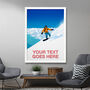 Personalised Snowboarding Art Poster, thumbnail 2 of 7