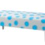 Hand Painted Upholstered Polka Dot Coffee Table Ottoman, thumbnail 10 of 11