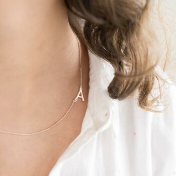 Personalised Initial Letter Necklace, 4 of 7