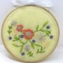 Yellow Floral Wreath Embroidery Kit, thumbnail 1 of 9