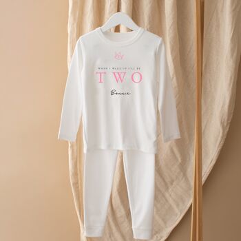 Personalised When I Wake Up Birthday Pyjamas, 2 of 3