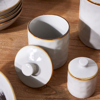 Seda Grey Ceramic Storage Jars, 3 of 3
