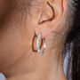 Medium Hula Hoop Earrings, thumbnail 2 of 7