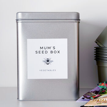 Personalised Garden Seed Storage Tin, 7 of 12