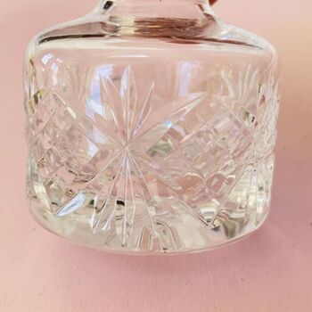 Vintage Decorative Cut Glass Crystal Perfume Bottle ~ 23, 6 of 7