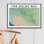 Yorkshire Dales Way Map Art Print, thumbnail 2 of 10
