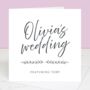 'The Wedding Of… Featuring' Personalised Wedding Card, thumbnail 1 of 3