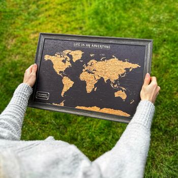 Push Pin World Map Board Travel Gifts, 9 of 9
