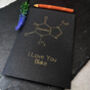 Personalised Chocolate Molecule Chemistry Card, thumbnail 7 of 12