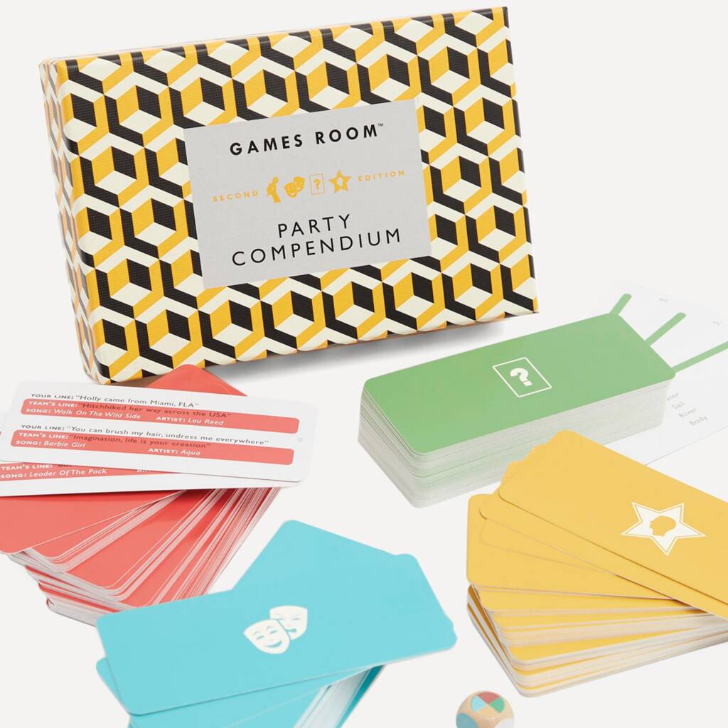 Boxed Games Room Party Quiz Compendium By TheLittleBoysRoom