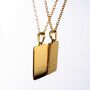 Everything Sucks 18k Gold Plated Friendship Necklace, thumbnail 9 of 11