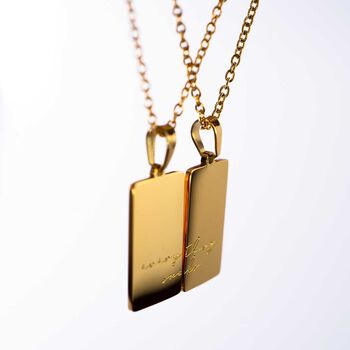 Everything Sucks 18k Gold Plated Friendship Necklace, 9 of 11