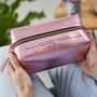 Personalised Secret Message Wash Bag For Women, thumbnail 1 of 6