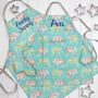 Personalised Elephant Linen Apron, thumbnail 1 of 10