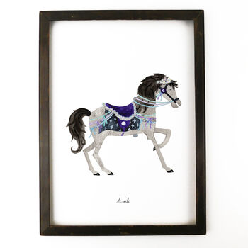 Aoide The Carousel Horse Art Print, 4 of 9