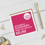 Superhero Mum Badge Card, thumbnail 1 of 4