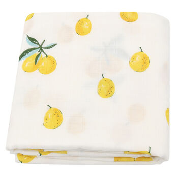 Extra Large Lemons Bamboo Muslin, 3 of 4