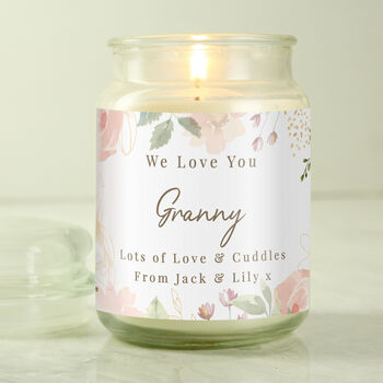 Personalised Wedding Large Scented Candle Jar, 6 of 7