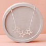 Triple Star Necklace. Handmade In Sterling Silver, thumbnail 5 of 5