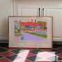 Rhs Garden Wisley Art Print Floral Facades Old Laboratory Landmark Surrey Poster, thumbnail 1 of 4