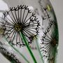 Dandelion Clock Painted Wine Glass, thumbnail 3 of 7