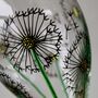 Dandelion Clock Painted Wine Glass, thumbnail 3 of 6