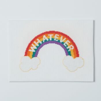 Whatever Rainbow Easy Cross Stitch Kit, 3 of 3