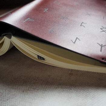 Rune Leather Notebook Cover A5, 5 of 11
