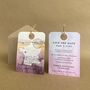 Luggage Tag With Wooden Heart Painterly Landscape, thumbnail 10 of 11