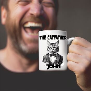 Personalised 'Cat Father' Mug For Dad, 2 of 2