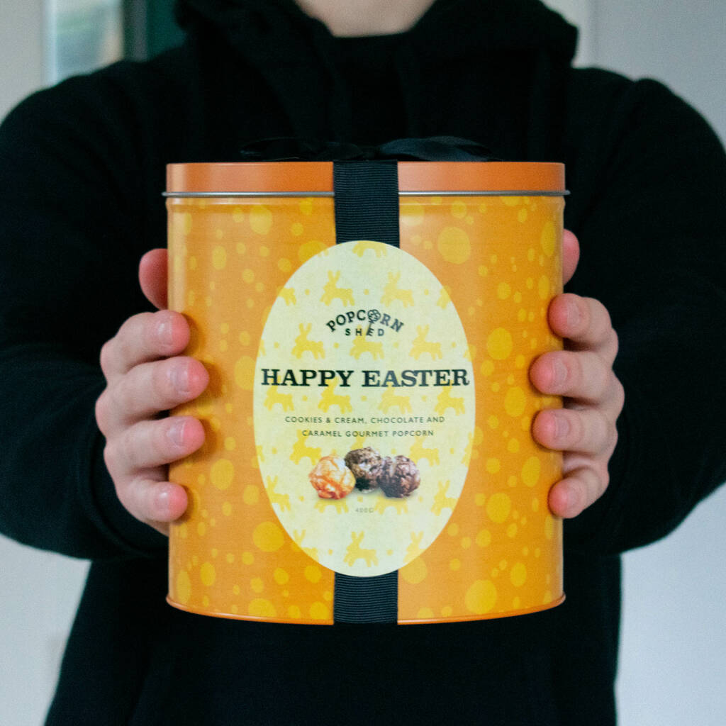 Happy Easter Popcorn Gift Tin By Popcorn Shed