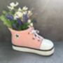32cm Pink Trainer Shoe Planter – Decorative Flower Pot Plaster Stone, thumbnail 2 of 7