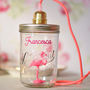 Personalised Neon Flamingo In A Jar Lamp, thumbnail 1 of 4