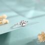 Sterling Silver Paw Print Ring, thumbnail 4 of 11