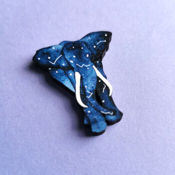 Cosmic Elephant Brooch, 3 of 3