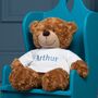Personalised Aurora Brown Bonnie Bear Large Soft Toy, thumbnail 1 of 5