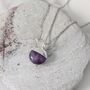 The Orb Amethyst February Birthstone Necklace, Silver, thumbnail 1 of 7