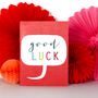 Mini Bubble Good Luck Card, thumbnail 3 of 5