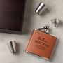 Personalised Best Man Hip Flask Gift Set, thumbnail 5 of 9
