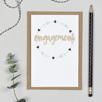 Engagement Wooden Words Card, 3 of 3
