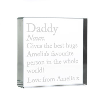 Gifts For Mum And Dad Personalised Crystal Ornament, 7 of 9