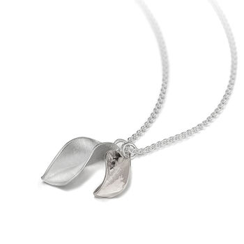Wide Leaf Double Pendant, 3 of 6