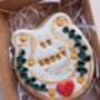 Hand Iced Personalised Be Lucky Horseshoe Biscuit Gift, thumbnail 2 of 5